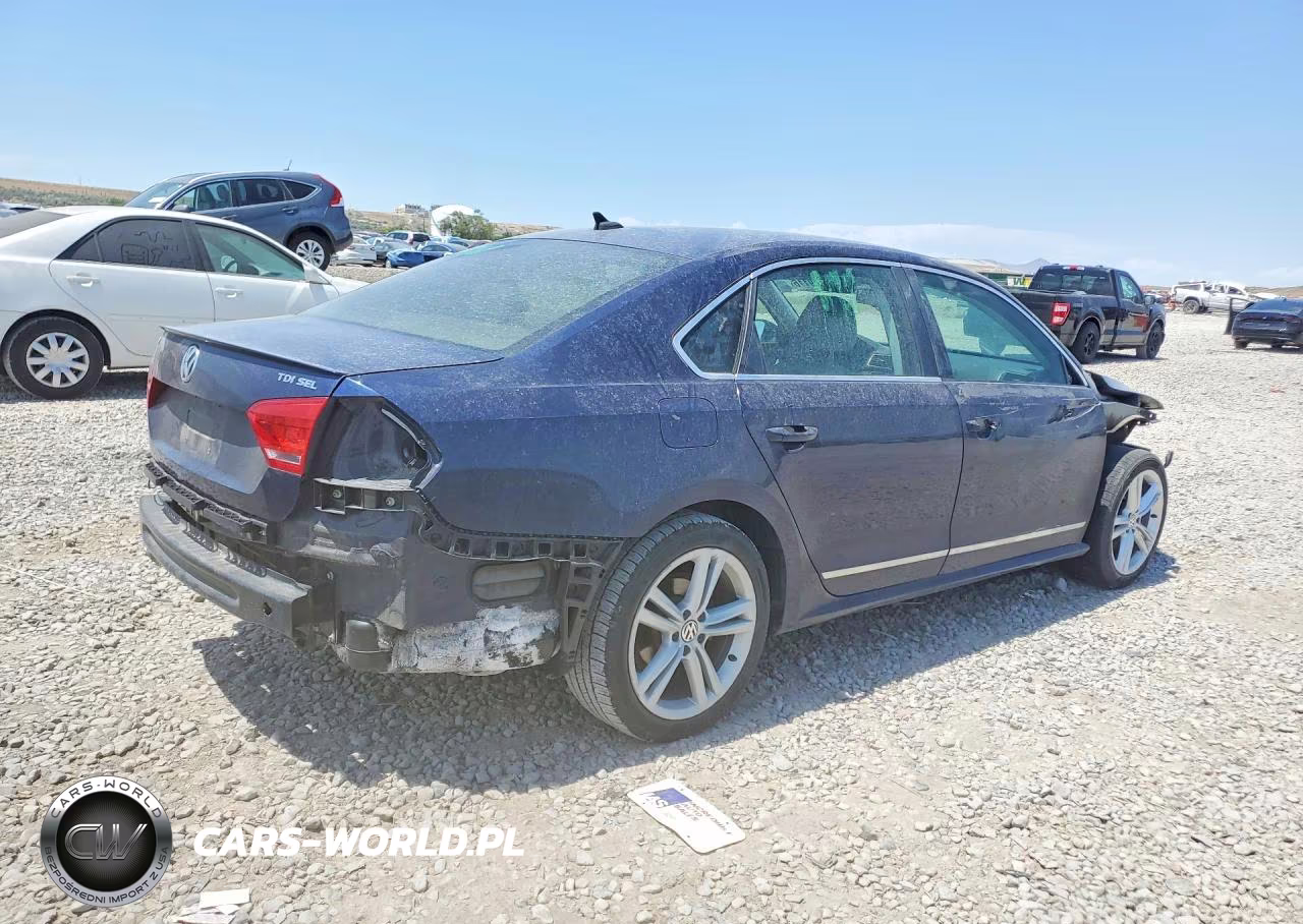 2012 Volkswagen Passat Sel VIN:1VWCN7A32CC029564 - 3
