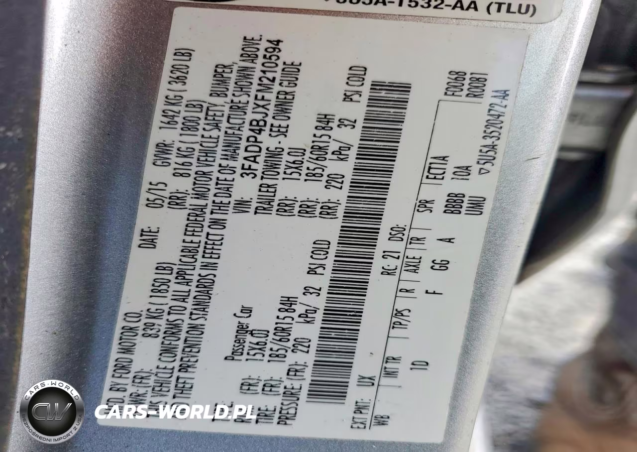 2015 Ford Fiesta Se VIN:3FADP4BJXFM210594 - 12