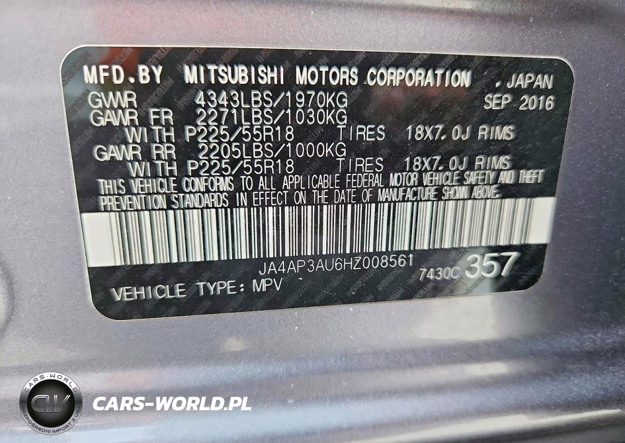 2017 Mitsubishi Outlander Sport Es VIN:JA4AP3AU6HZ008561 - 13