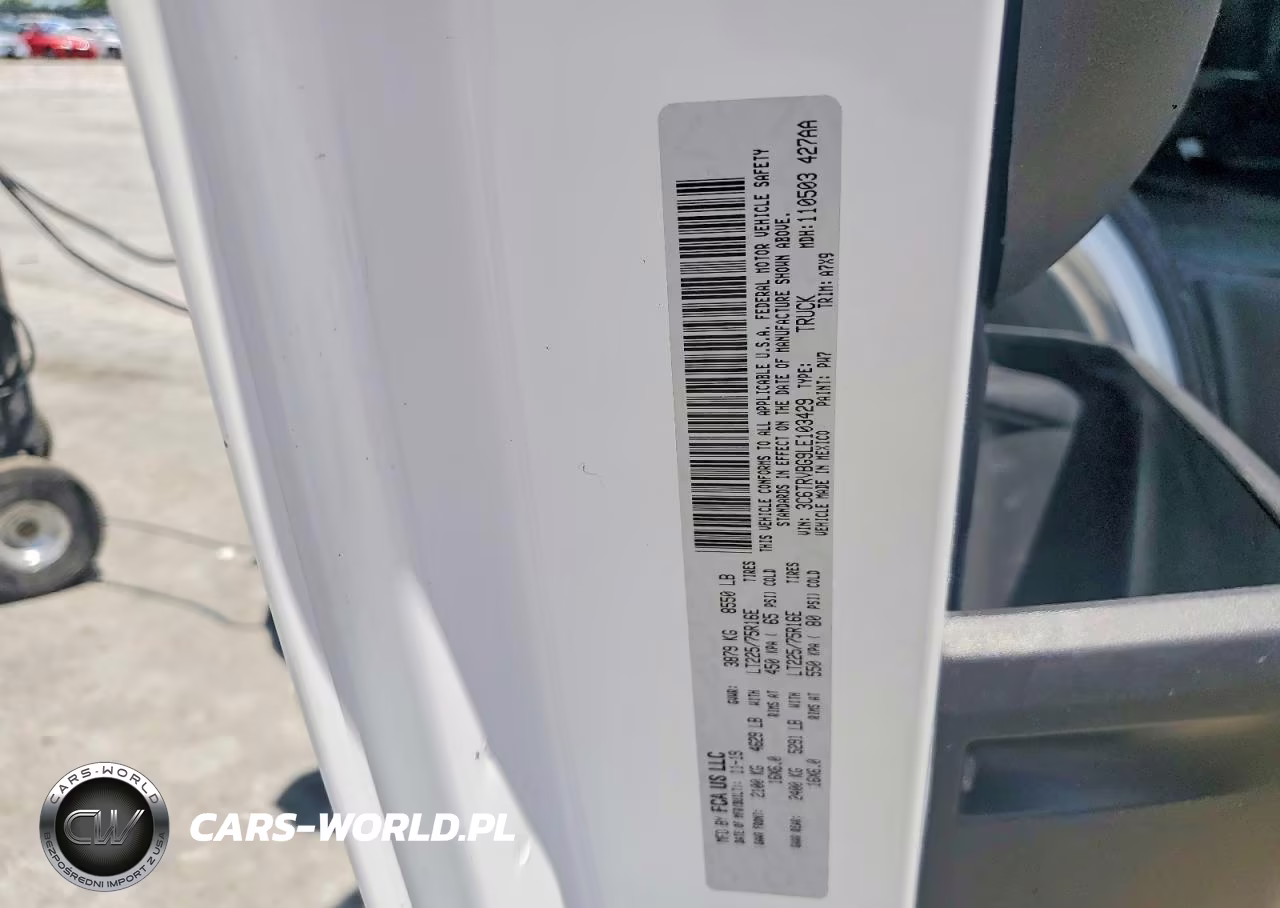 2020 Ram Promaster 1500 1500 High VIN:3C6TRVBG9LE103429 - 13