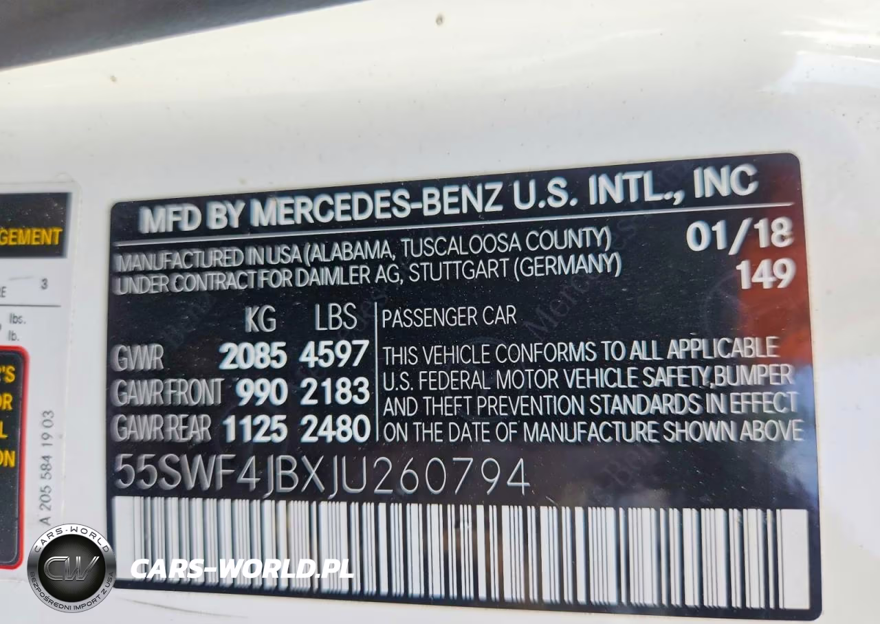 2018 Mercedes-Benz C 300 VIN:55SWF4JBXJU260794 - 12