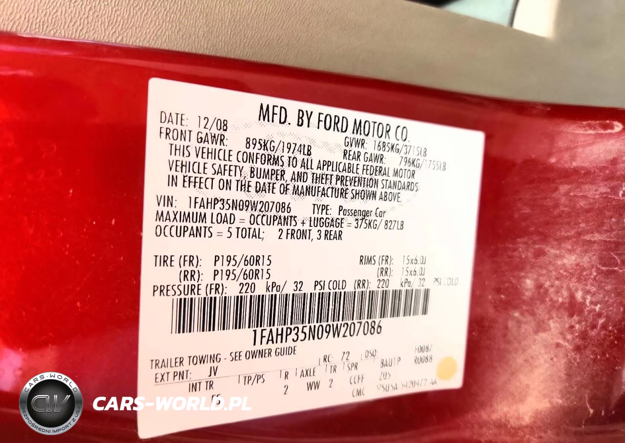 2009 Ford Focus Se VIN:1FAHP35N09W207086 - 12