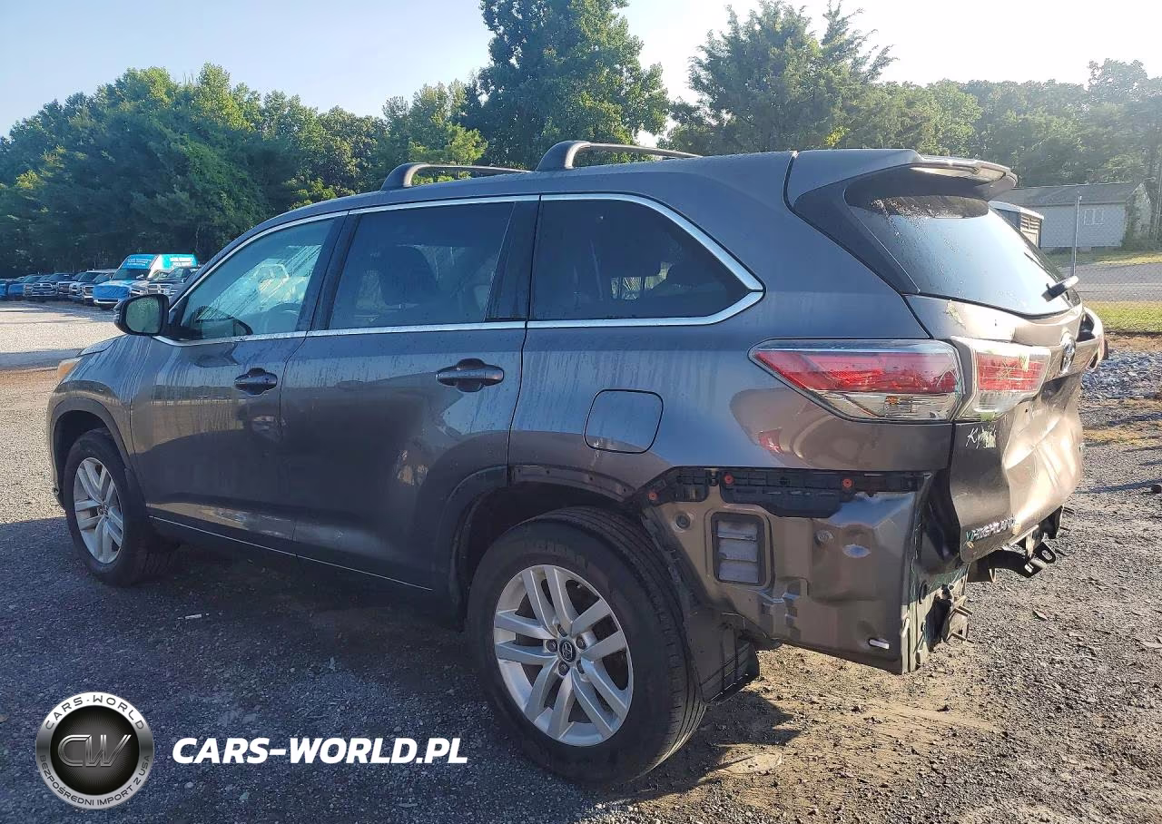 2016 Toyota Highlander Le VIN:5TDBKRFH1GS312730 - 2