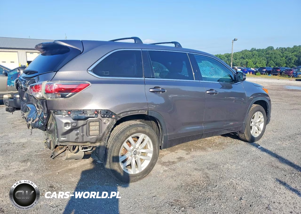 2016 Toyota Highlander Le VIN:5TDBKRFH1GS312730 - 3