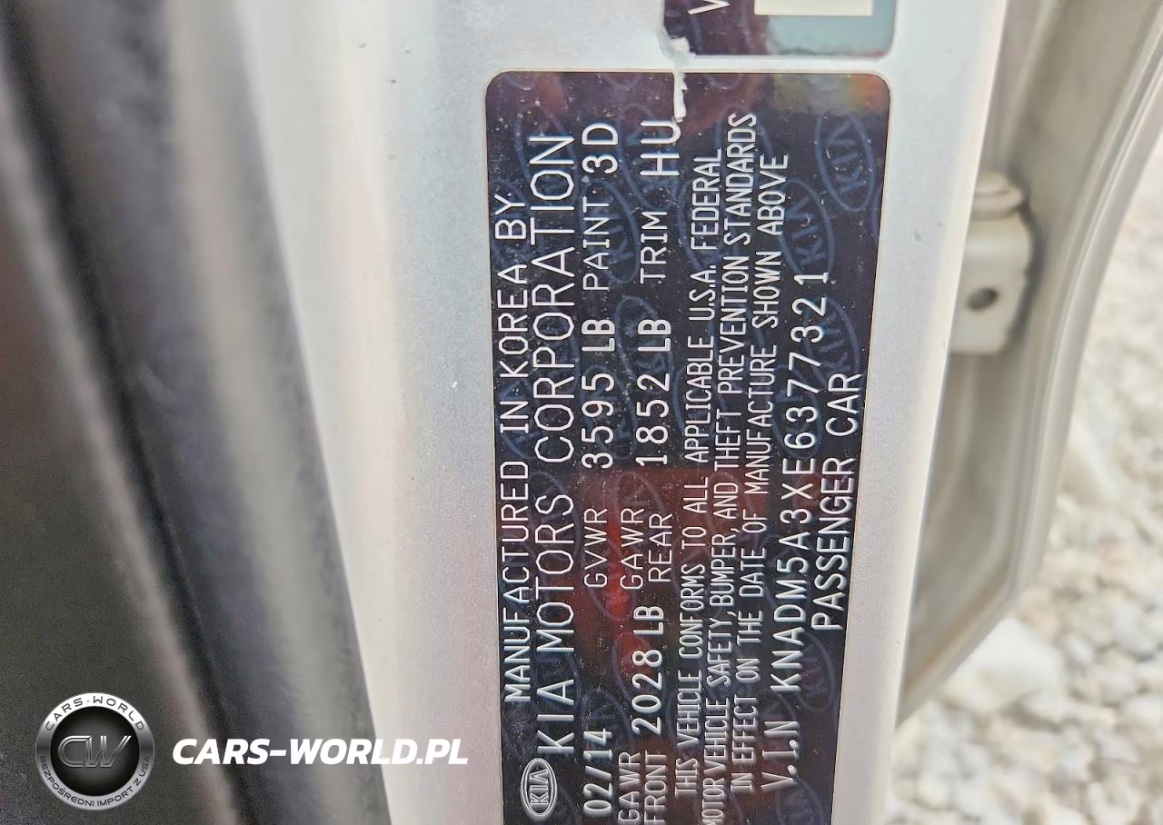 2014 Kia Rio Lx VIN:KNADM5A3XE6377321 - 13