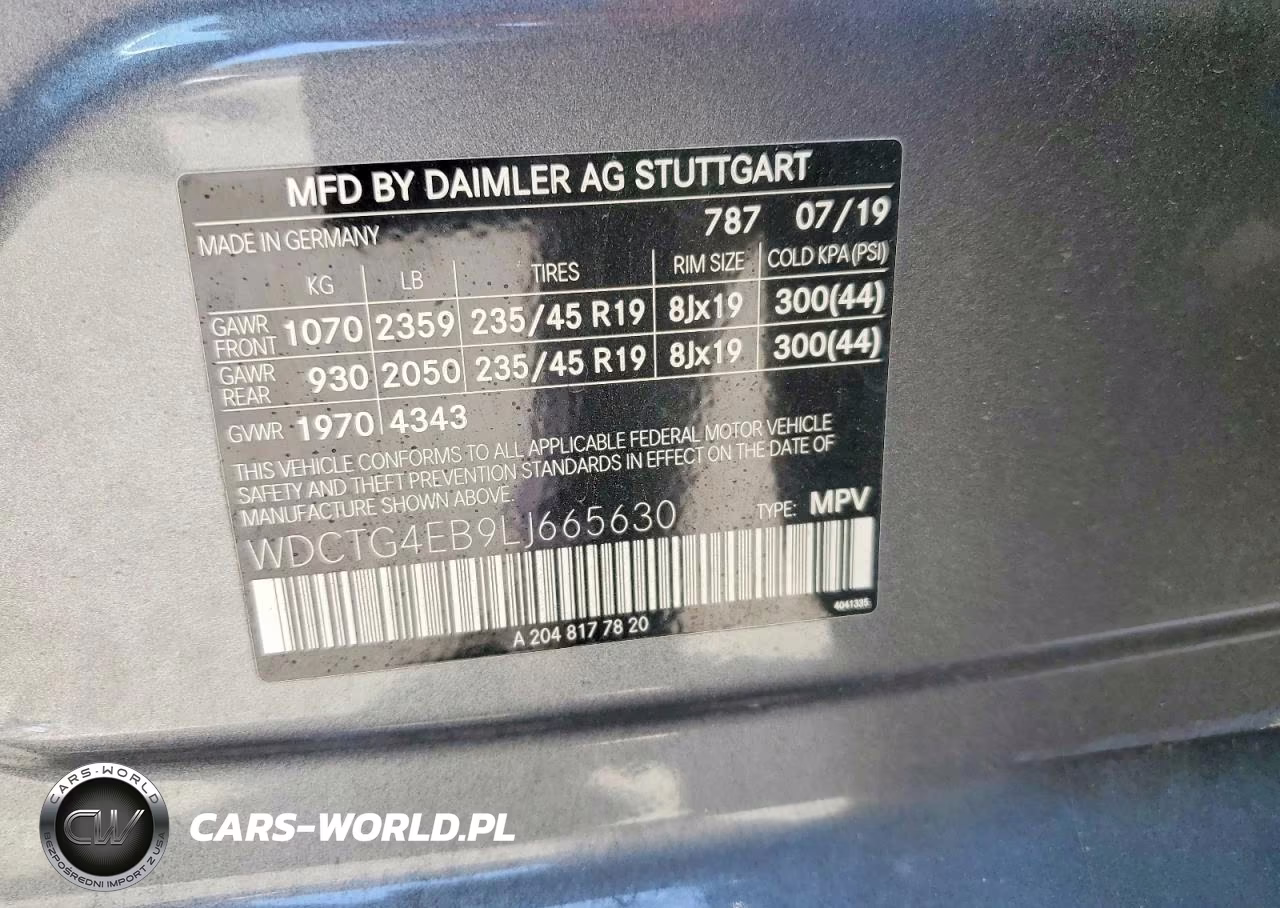 2020 Mercedes-Benz Gla 250 VIN:WDCTG4EB9LJ665630 - 13