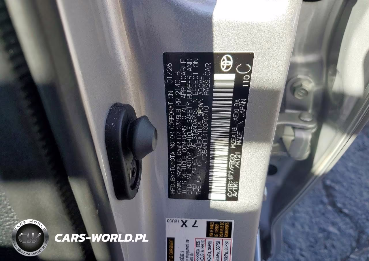 2026 Toyota Corolla Le VIN:JTDB4MEE4T3040710 - 12