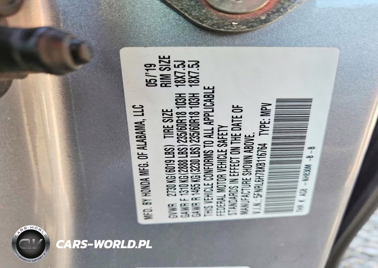 2019 Honda Odyssey Exl VIN:5FNRL6H78KB116764 - 13