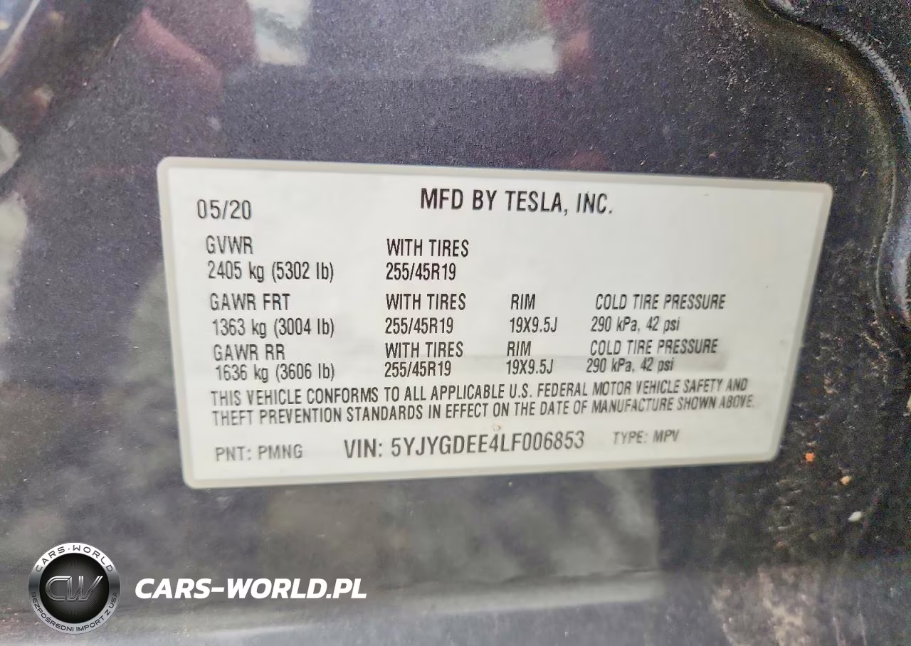 2020 Tesla Model Y VIN:5YJYGDEE4LF006853 - 12