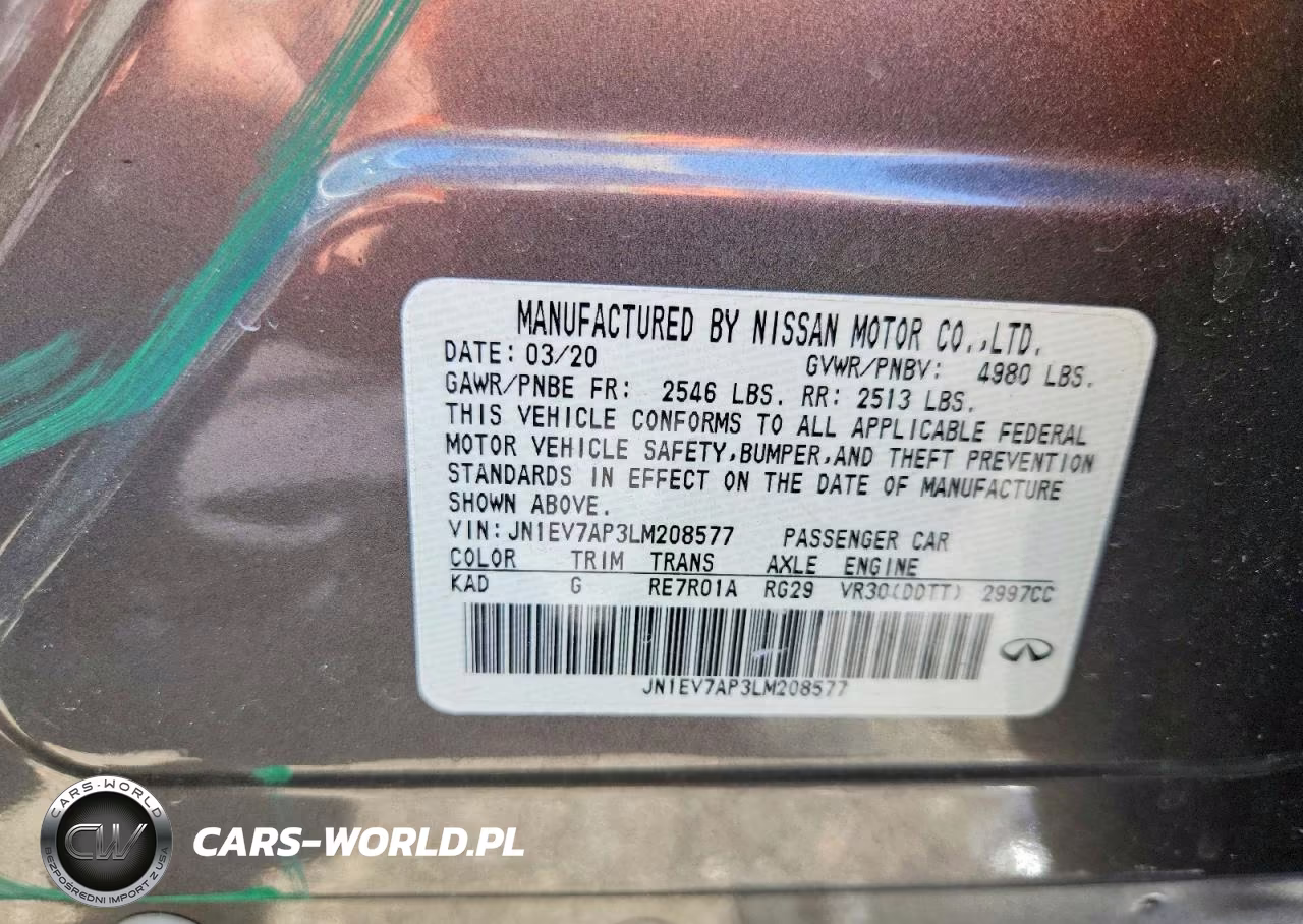 2020 Infiniti Q50 3.0T Pure VIN:JN1EV7AP3LM208577 - 13