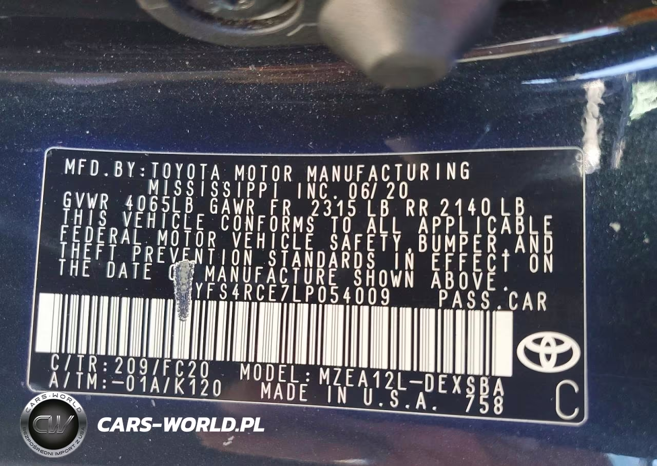 2020 Toyota Corolla Se VIN:5YFS4RCE7LP054009 - 12