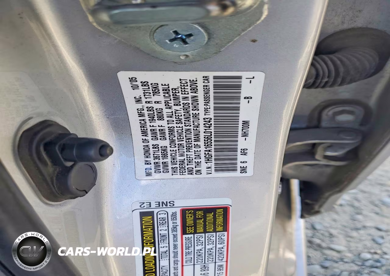 2006 Honda Civic Lx VIN:1HGFA16556L014243 - 12