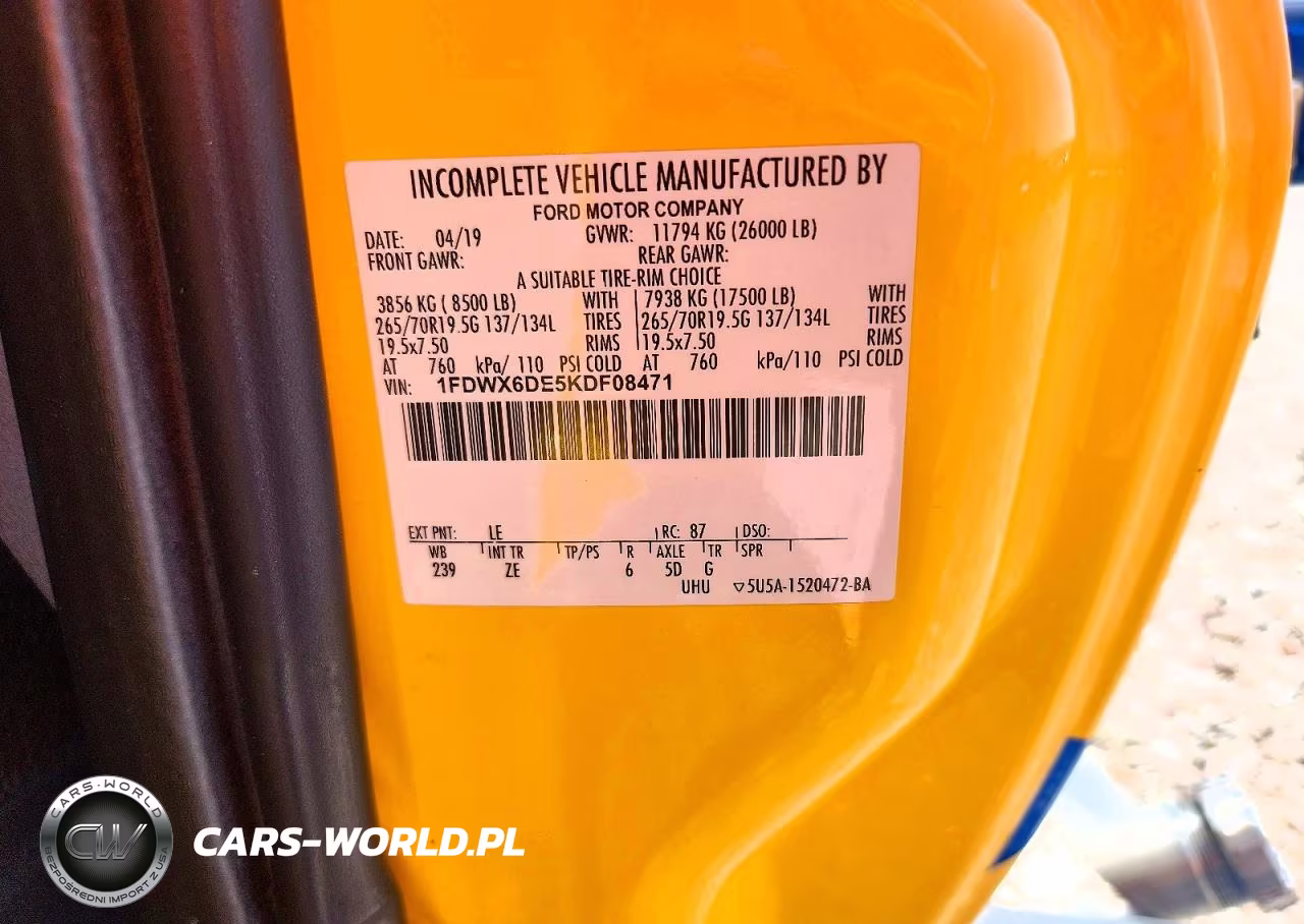 2019 Ford F650 Super Duty VIN:1FDWX6DE5KDF08471 - 11