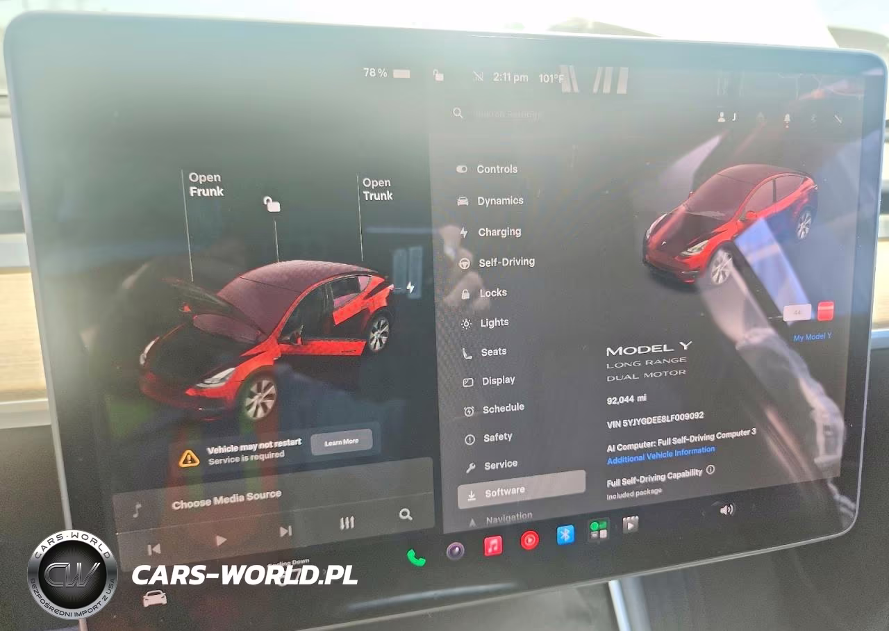 2020 Tesla Model Y VIN:5YJYGDEE8LF009092 - 9
