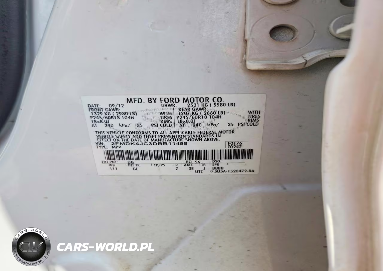 2013 Ford Edge Sel VIN:2FMDK4JC3DBB11458 - 14