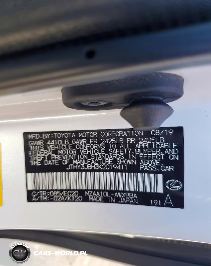 2019 Lexus Ux 200 VIN:JTHY3JBH3K2019411 - 13