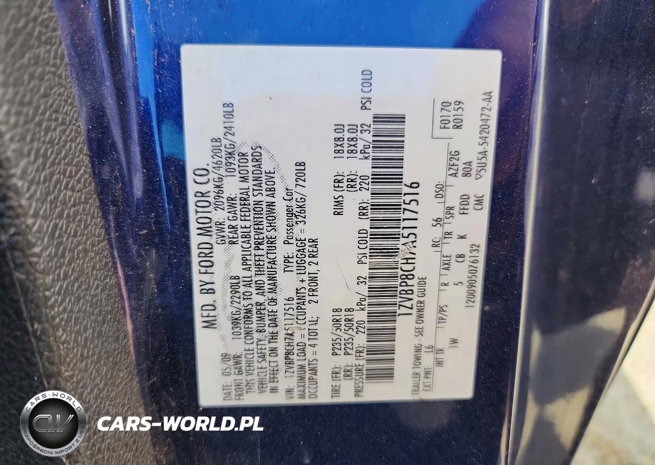 2010 Ford Mustang Gt VIN:1ZVBP8CH7A5117516 - 12