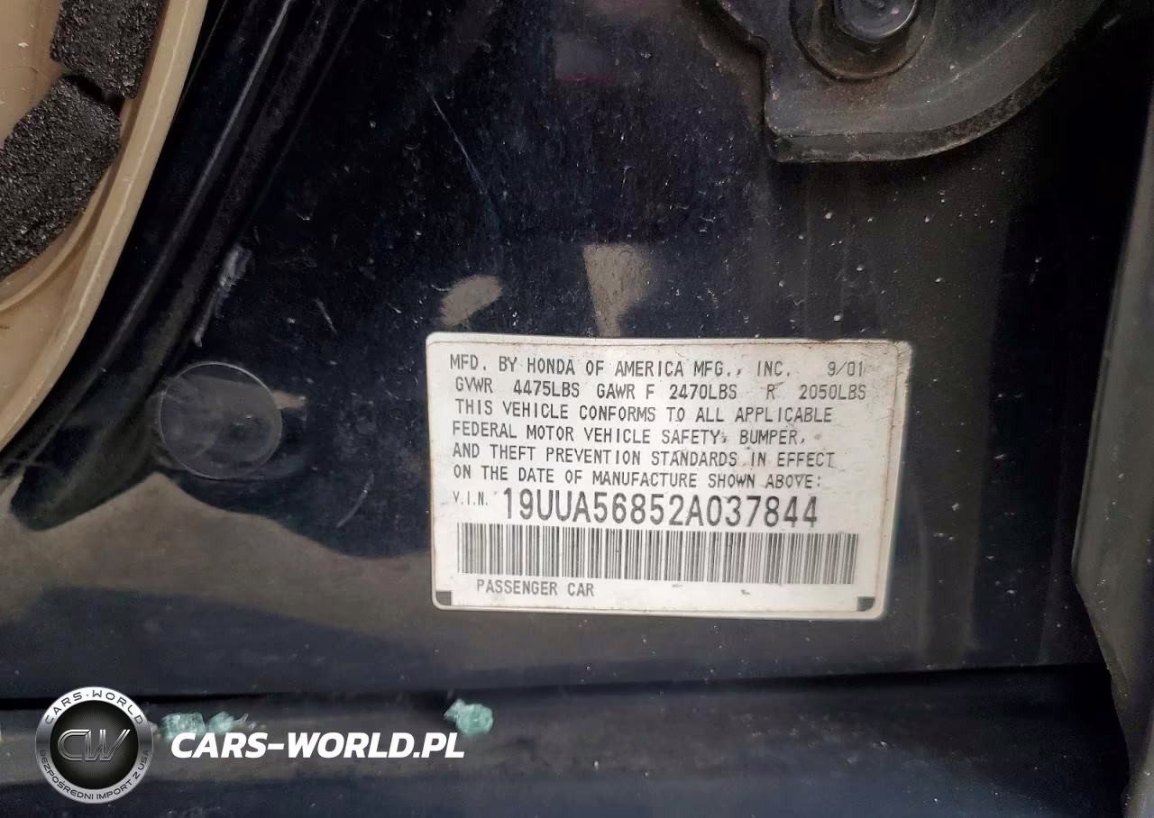 2002 Acura 3.2Tl Type-S VIN:19UUA56852A037844 - 13