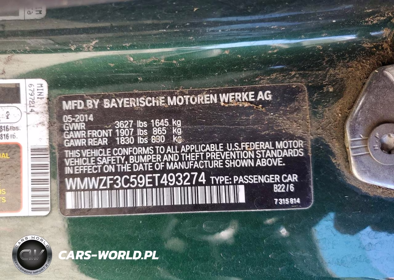 2014 Mini Cooper Clubman VIN:WMWZF3C59ET493274 - 12