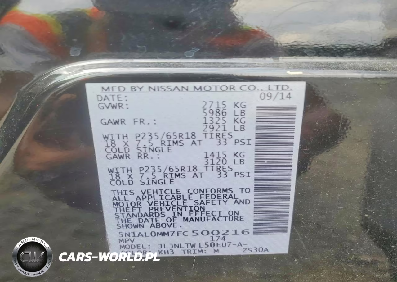 2015 Infiniti Qx60 Base VIN:5N1AL0MM7FC500216 - 13
