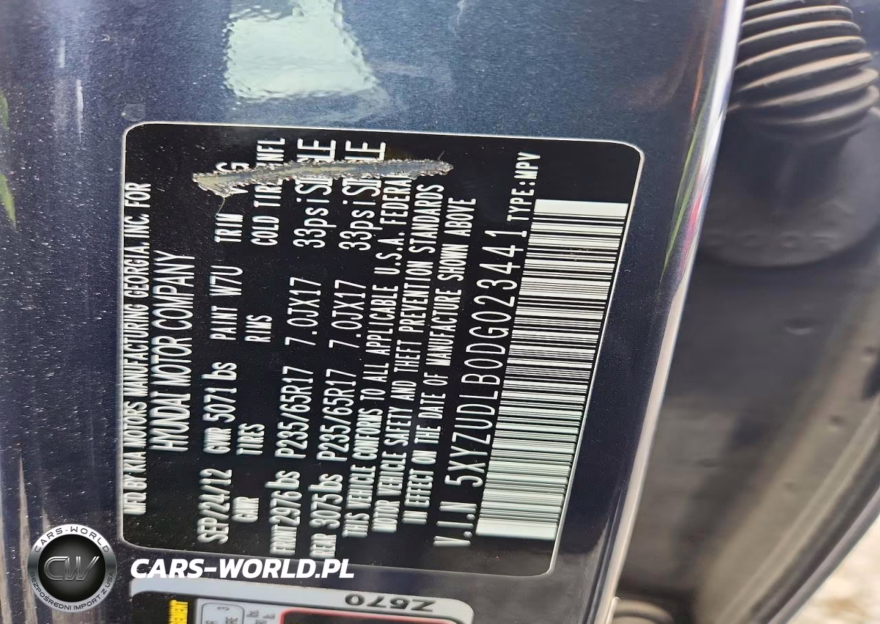 2013 Hyundai Santa Fe Sport 2.4L VIN:5XYZUDLB0DG023441 - 13