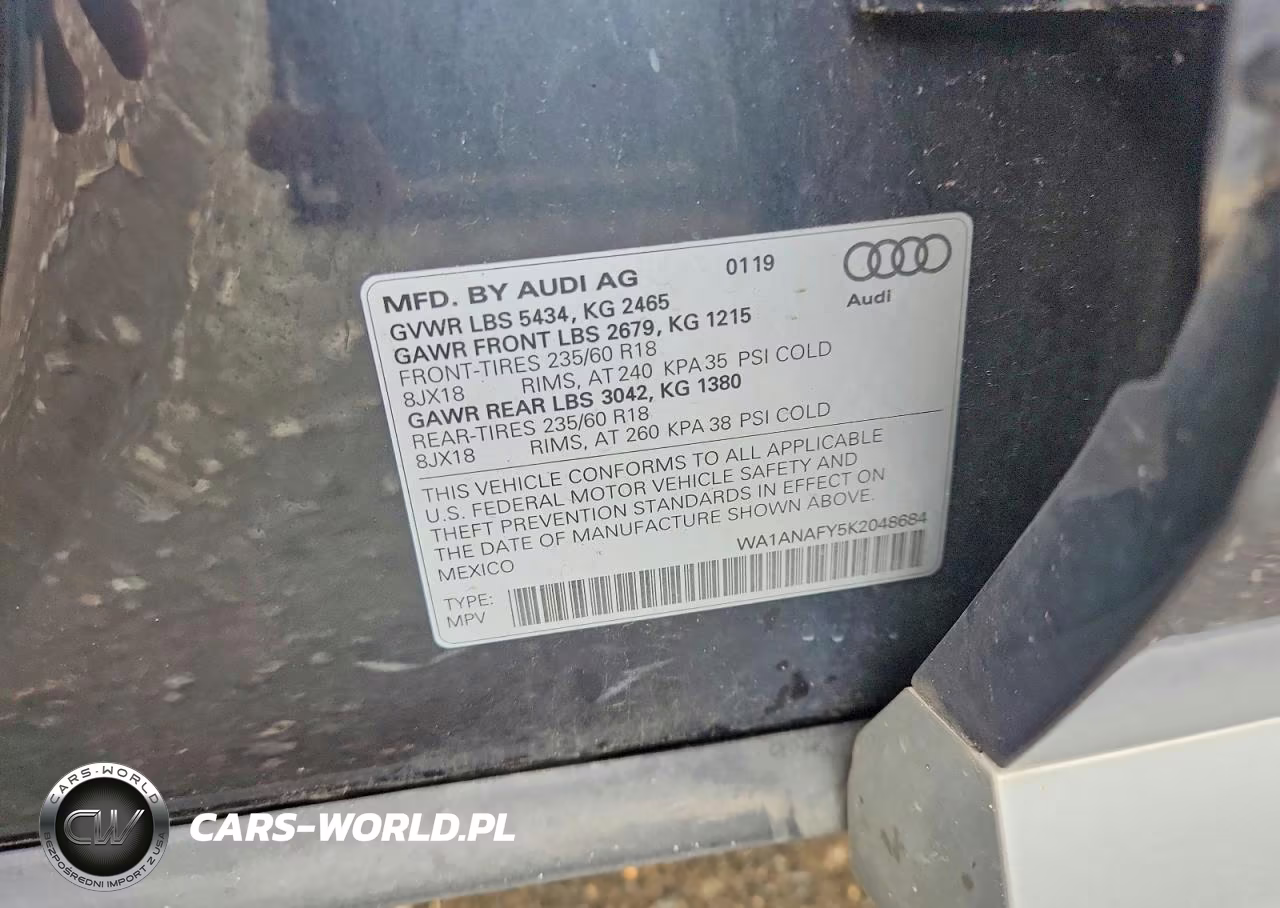 2019 Audi Q5 Premium VIN:WA1ANAFY5K2048684 - 13