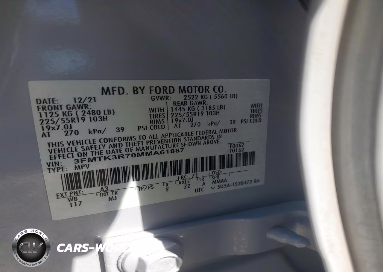 2021 Ford Mustang Mach-E Premium VIN:3FMTK3R70MMA61887 - 12