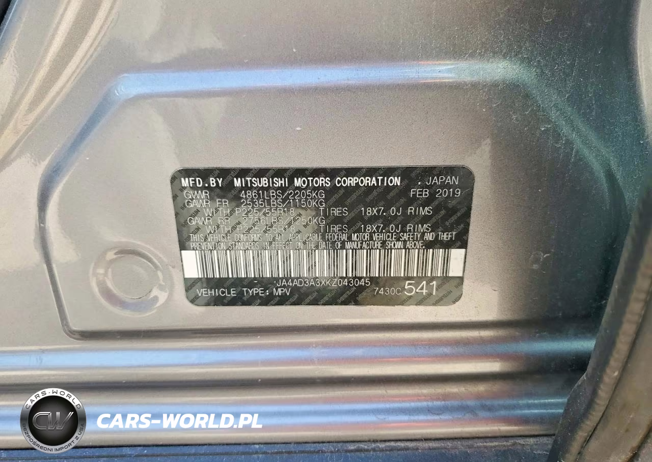 2019 Mitsubishi Outlander Se VIN:JA4AD3A3XKZ043045 - 14