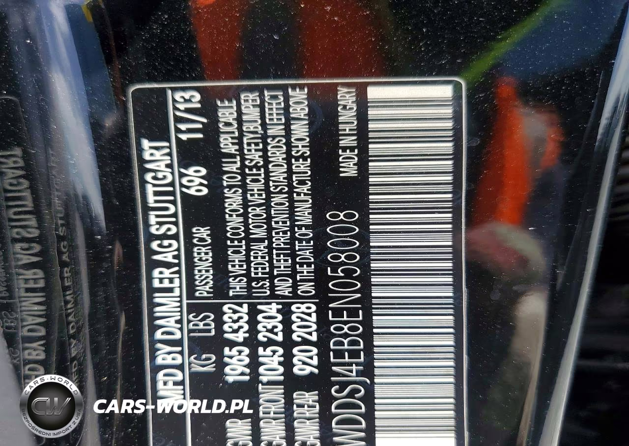 2014 Mercedes-Benz Cla 250 VIN:WDDSJ4EB8EN058008 - 12