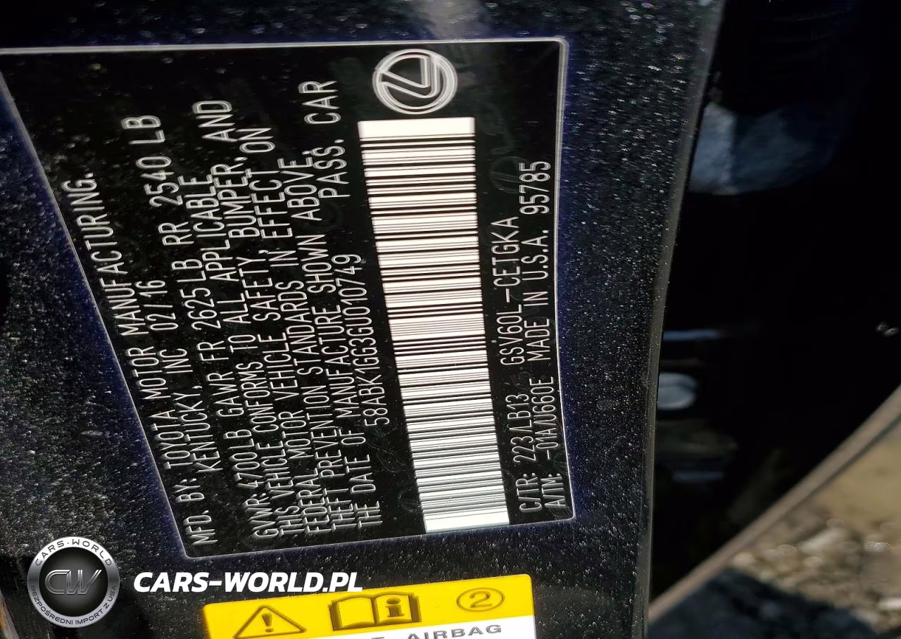 2016 Lexus Es 350 VIN:58ABK1GG3GU010749 - 12