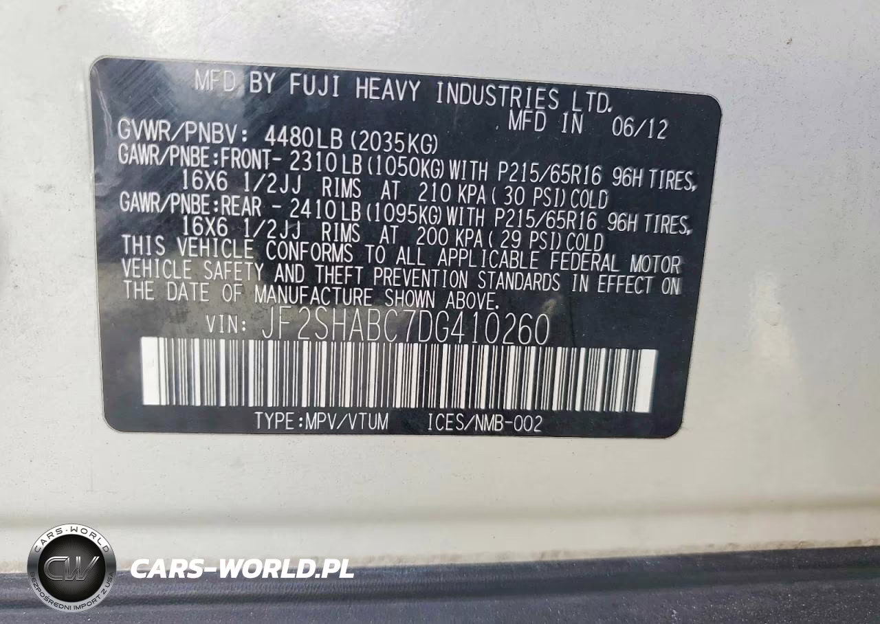 2013 Subaru Forester 2.5X VIN:JF2SHABC7DG410260 - 14