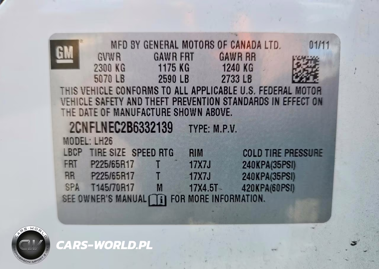 2011 Chevrolet Equinox Lt VIN:2CNFLNEC2B6332139 - 13