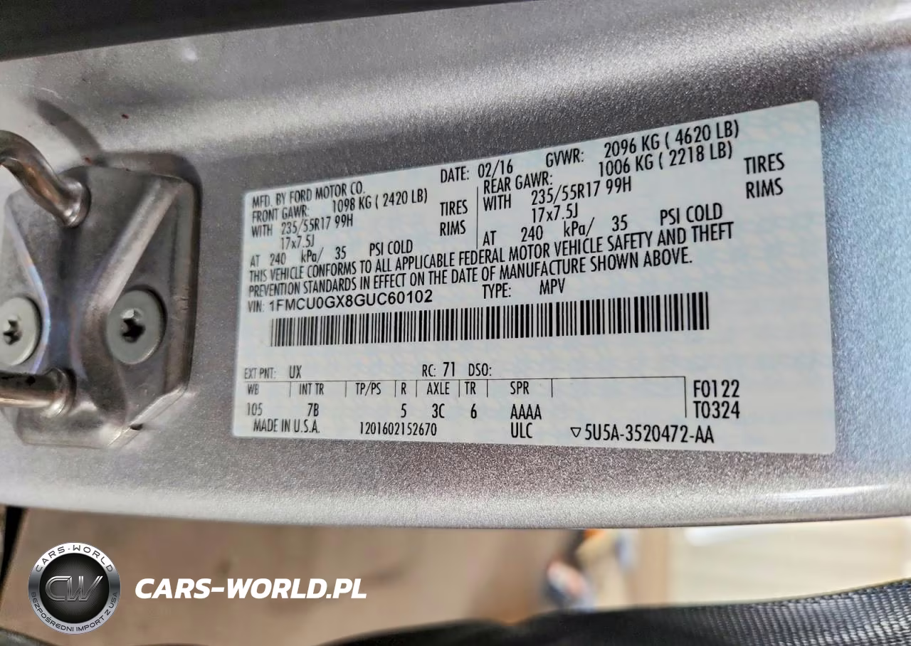 2016 Ford Escape Se VIN:1FMCU0GX8GUC60102 - 14