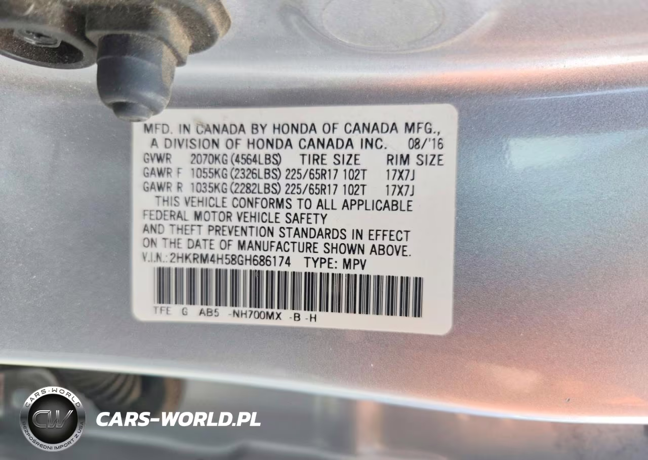 2016 Honda Cr-V Ex VIN:2HKRM4H58GH686174 - 13