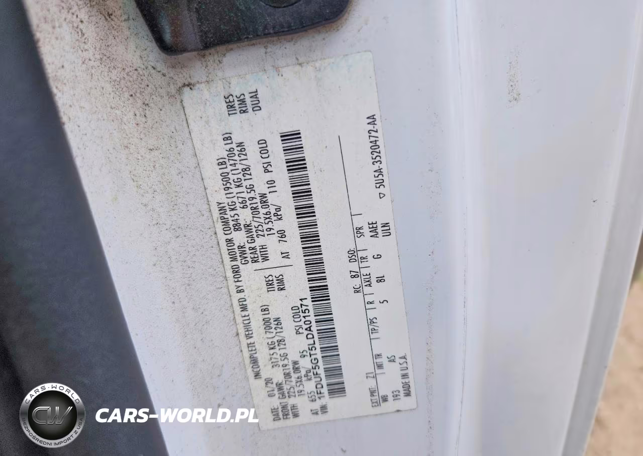 2020 Ford F550 Super Duty Box Truck VIN:1FDUF5GT5LDA01571 - 12