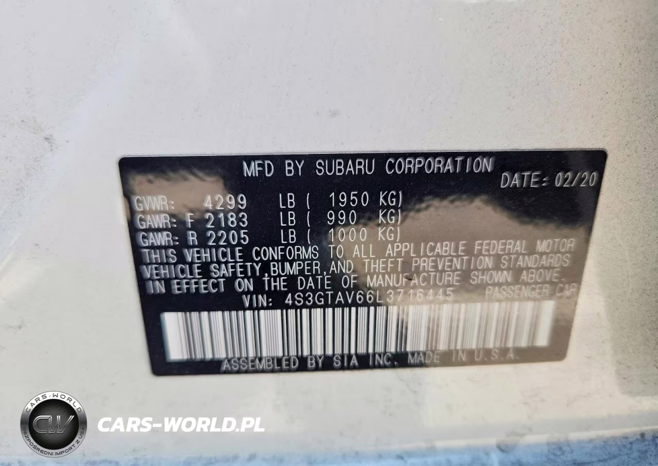 2020 Subaru Impreza Premium VIN:4S3GTAV66L3716445 - 12