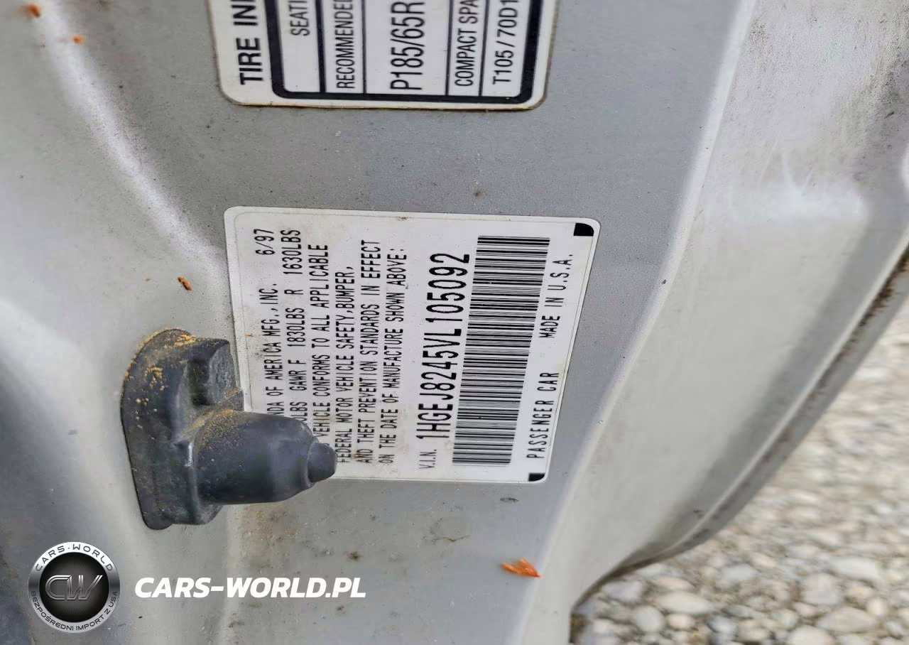 1997 Honda Civic Ex VIN:1HGEJ8245VL105092 - 12