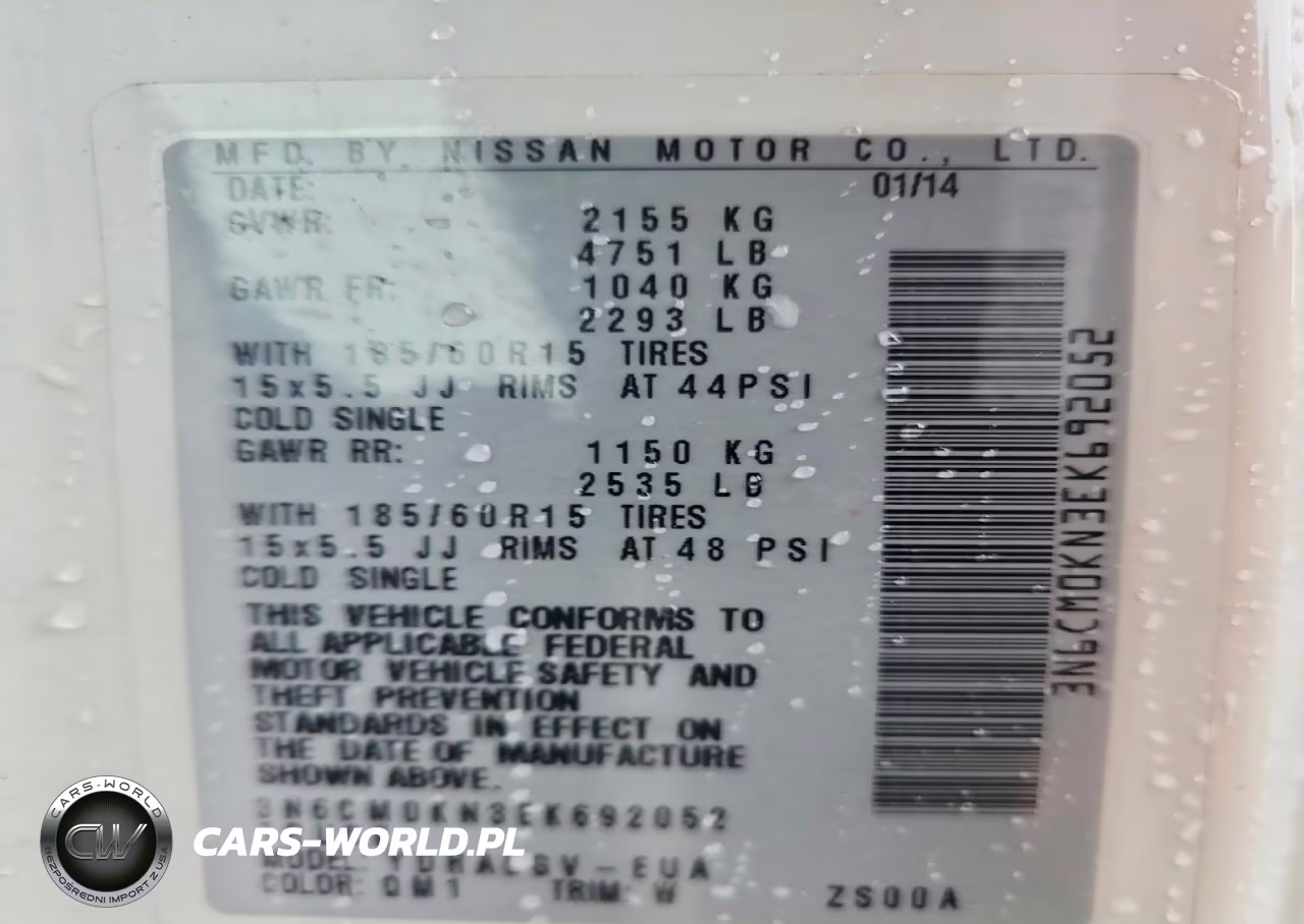 2014 Nissan Nv200 Sv VIN:3N6CM0KN3EK692052 - 13