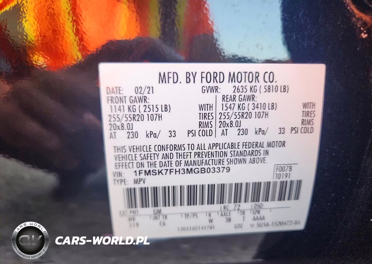 2021 Ford Explorer Limited VIN:1FMSK7FH3MGB03379 - 14