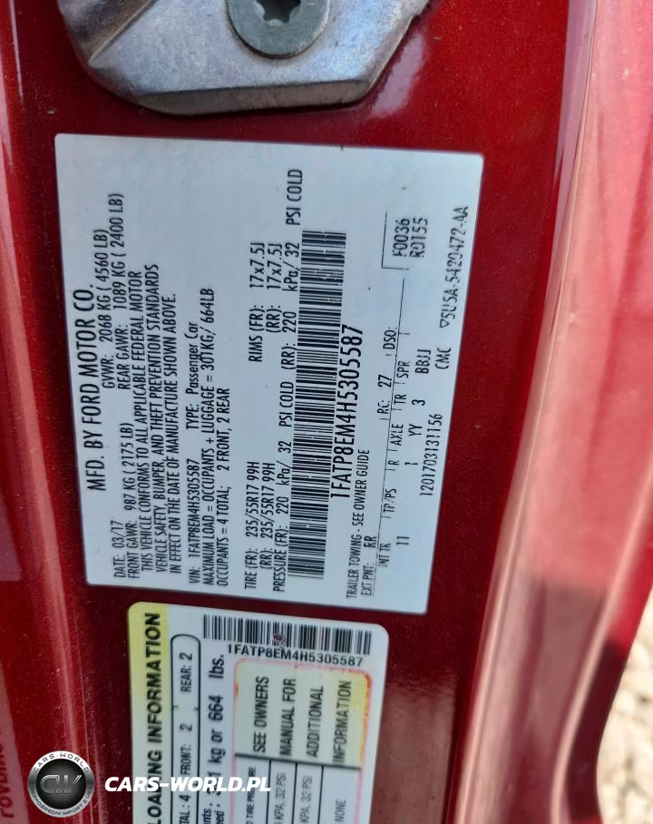 2017 Ford Mustang VIN:1FATP8EM4H5305587 - 13