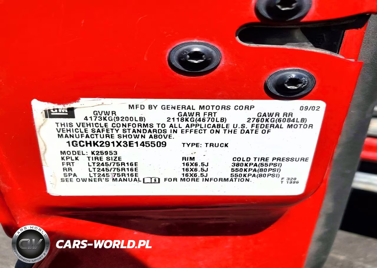 2003 Chevrolet Silverado K2500 Heavy Duty VIN:1GCHK291X3E145509 - 12