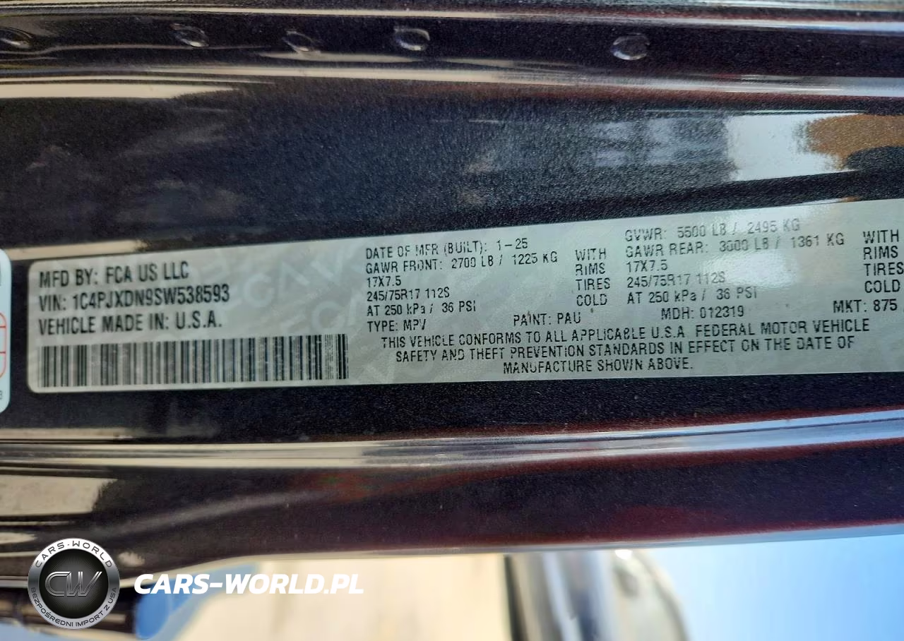 2025 Jeep Wrangler Sport VIN:1C4PJXDN9SW538593 - 13