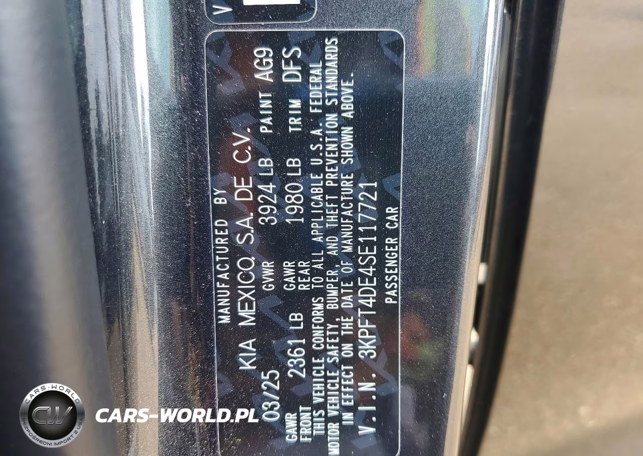 2025 Kia K4 VIN:3KPFT4DE4SE117721 - 13