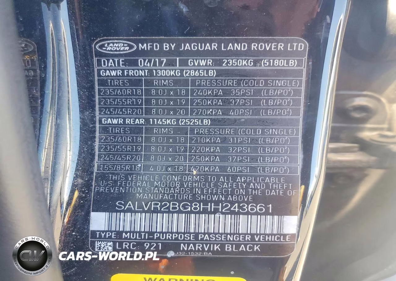 2017 Land Rover Range Rover Evoque Hse VIN:SALVR2BG8HH243661 - 13