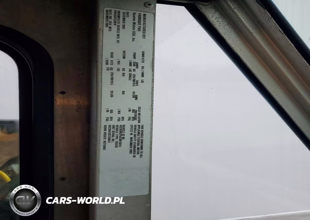 2004 Freightliner Mt45 Chassis Delivery Truck VIN:4UZAANCP54CM75814 - 13