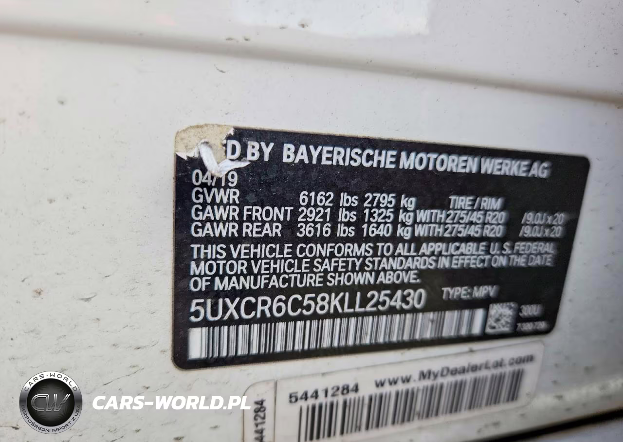 2019 BMW X5 xDrive40I VIN:5UXCR6C58KLL25430 - 13