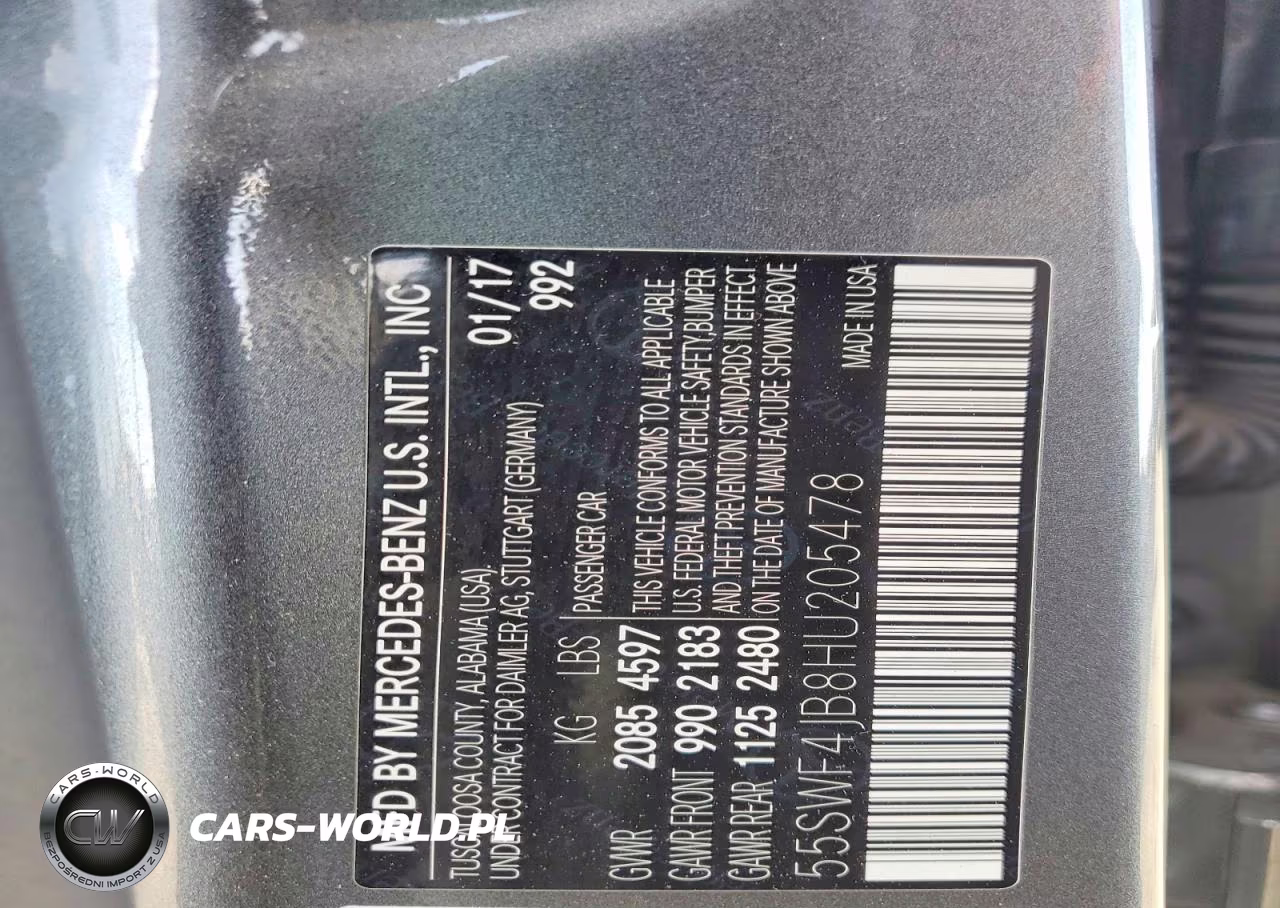2017 Mercedes-Benz C 300 VIN:55SWF4JB8HU205478 - 12