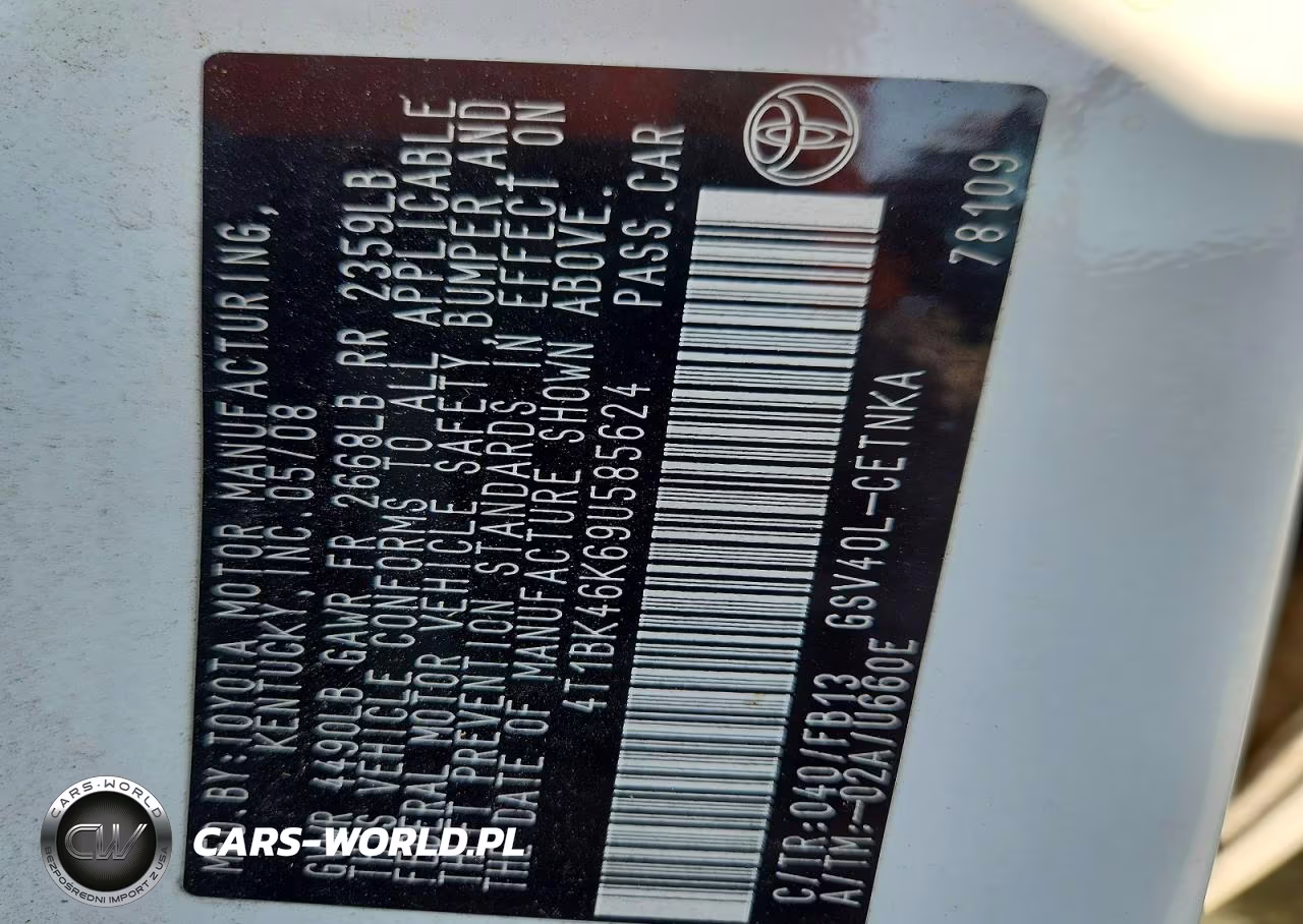 2009 Toyota Camry Le V6 VIN:4T1BK46K69U585624 - 12