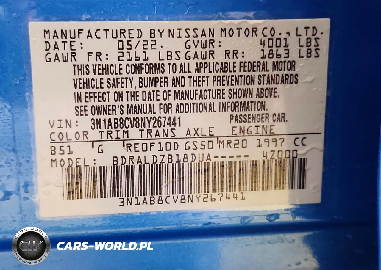 2022 Nissan Sentra Sv VIN:3N1AB8CV8NY267441 - 12