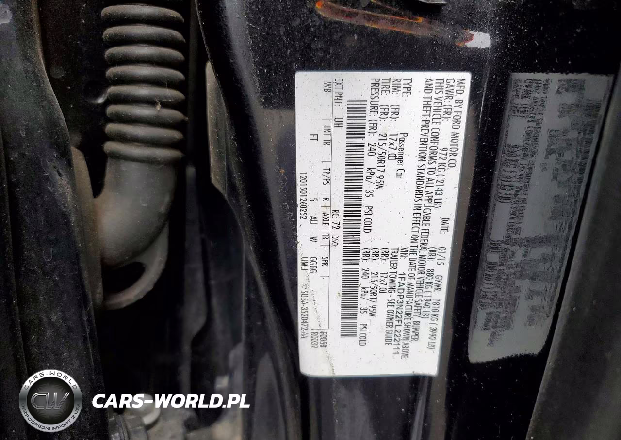 2015 Ford Focus Titanium VIN:1FADP3N22FL222111 - 12